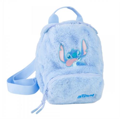 Mochila pequeña Stitch Azul Fluffy