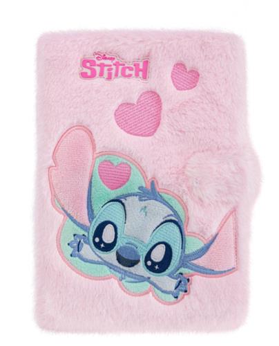 Cuaderno A5 stitch rosa fluffy