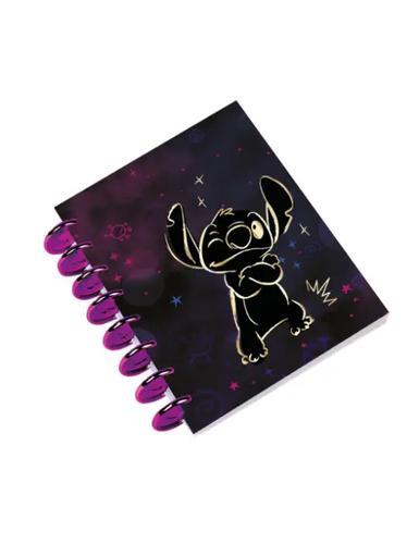 Cuaderno A5 stitch negro 100 HOJAS CUADRÍCULA STITCH GOLD