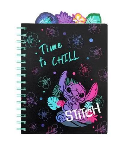 Cuaderno escolar Stitch Black collection time to chill