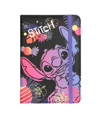 Cuaderno A5 CON BANDA ELASTICA STITCH tropical