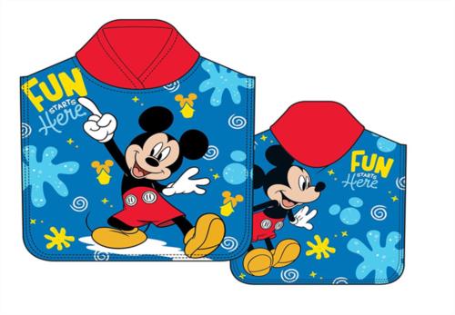 Poncho playa Mickey microfibra 