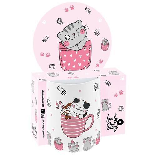 Taza 330 ml cats  I– Lovely Story