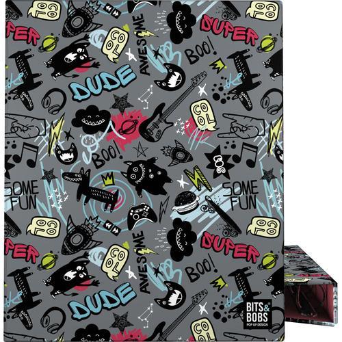 Carpeta anillas forrada A4 4D25 AWESOME B&B