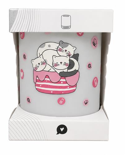Lampara Altavoz Bluetooth  Gatos Lovely Story