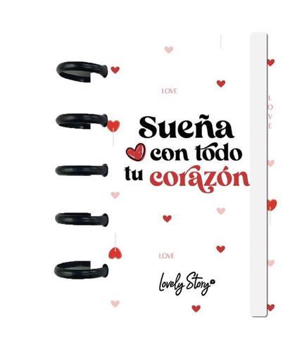 Cuaderno A6 cuadricula black Sueña con todo tu corazón