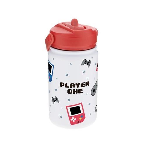 Botella acero 330ML TAPÓN INFANITIL - ICE/RED- PLAYER ONE