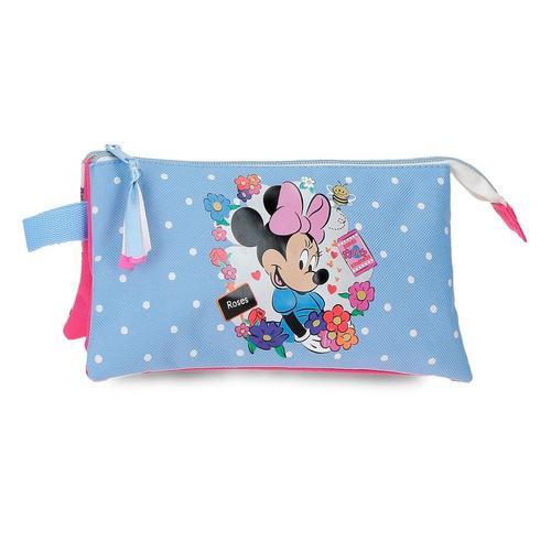Estuche triple minnie flowers