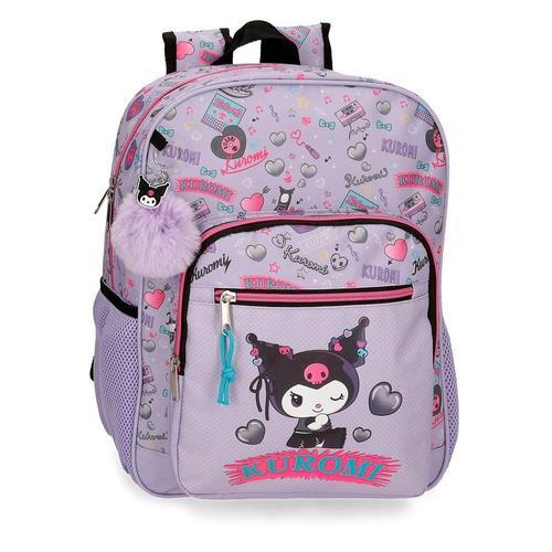 Mochila infantil kuromi retropop 38cm adapt a carro