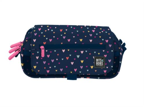 Portatodo Triple con Solapa B&B Hearts