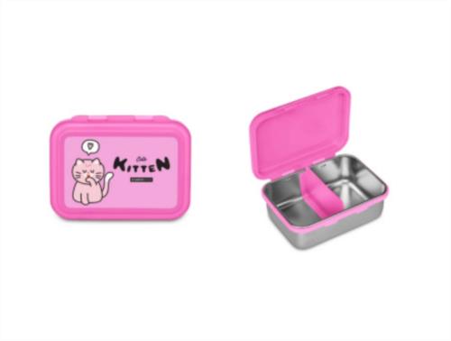 Portamerienda Cartomanía CHILL & REFILL rosa gato