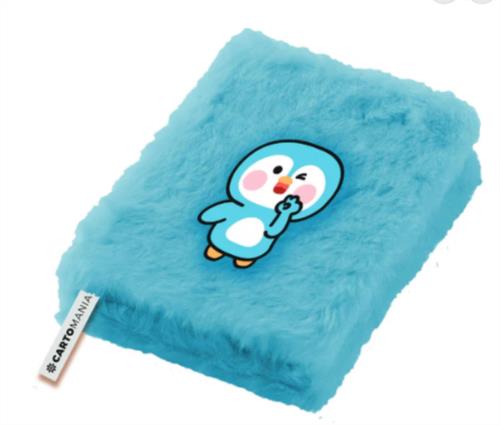 Cuaderno A5 peluche  cartomania pingüino