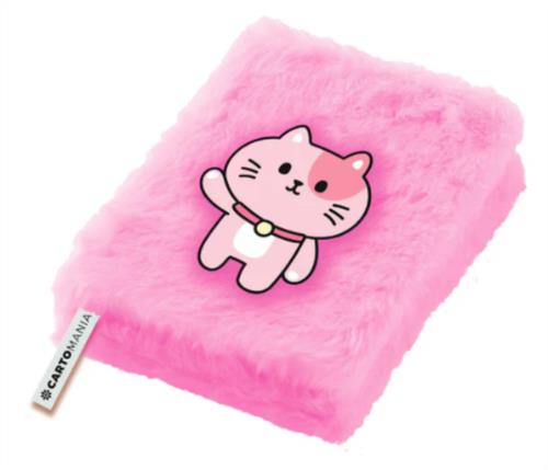 Cuaderno A5 peluche  cartomania gato