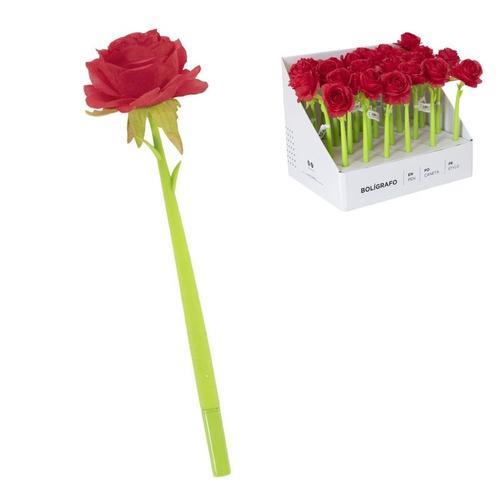 Bolígrafo forma rosa