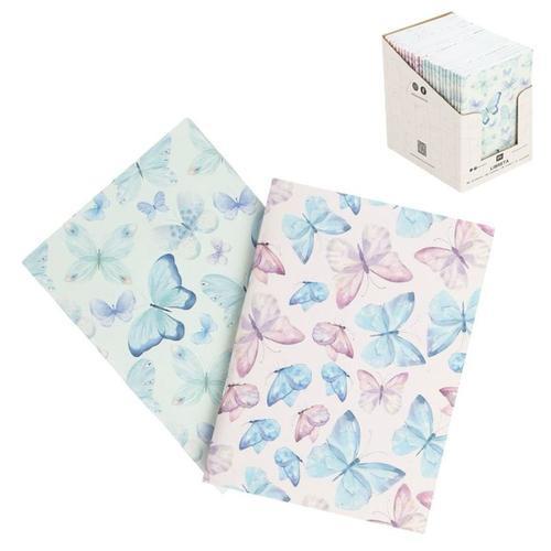  Libreta tapa blanda Mariposa 10.5X14.7CM