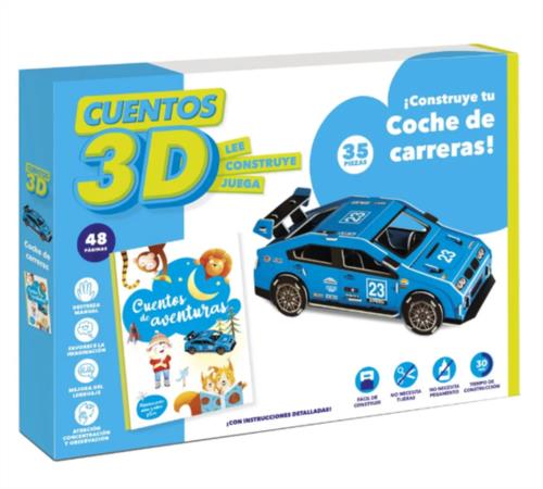 Cuentos 3D. Coche de carrera. IMAGILAND