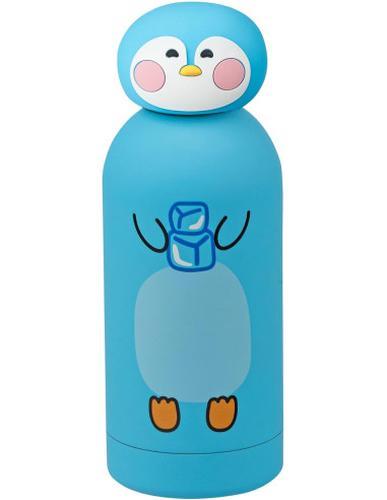 Botella térmica chill & refill, tema pingüino, 350 ml, acero libre de BPA, tapón