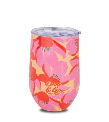 Taza térmica Flores Rosa
