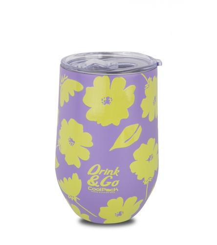 Taza térmica Flores Lila