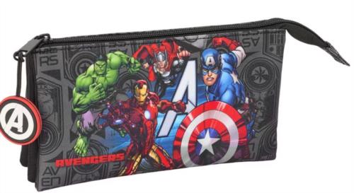 Portatodo triple Avengers Safta negro