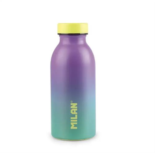 Botella isotérmica de acero inoxidable 0,35 L serie Sunset, turquesa