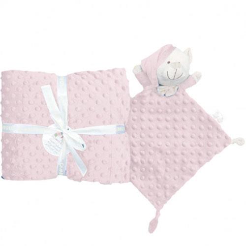 Manta Con DouDou Rosa 80x110cm