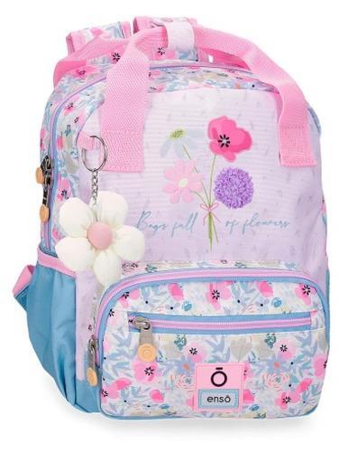 Enso Full of Flowers Mochila Escolar Rosa 32x10x28cms Poliéster