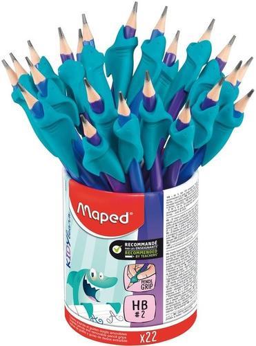 Lápiz de grafito PLAS HB GOMA + ADAPTADOR ERGONOMICO KIDY LEARN 