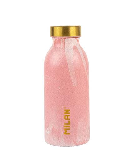 Botella isotérmica de acero inoxidable 0,35 L serie Lava, rosa