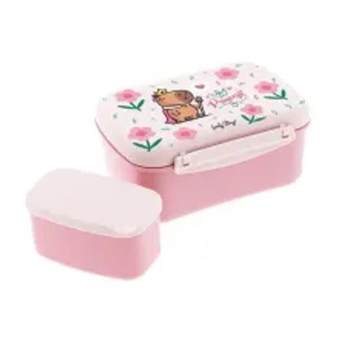 Tupper hermético con placa refrigerante y cajita - Capibara