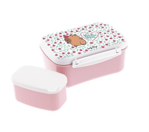 Tupper hermético con placa refrigerante y cajita - Capibara