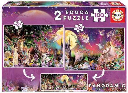 Puzzle 2 X 100 2 X 100 PIEZAS TRIPTICO DE HADAS
