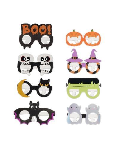 Set de 8 Gafas de Papel HALLOWEEN