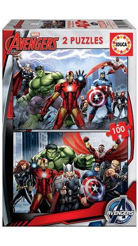 Puzzle 2 X 100 PIEZAS AVENGERS MARVEL