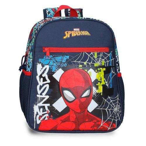Mochila infantil graffity of spiderman 33cm adapt a carro