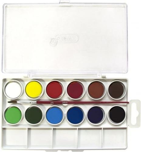 Estuche plastico 12 acuarelas colores surtidos jovi