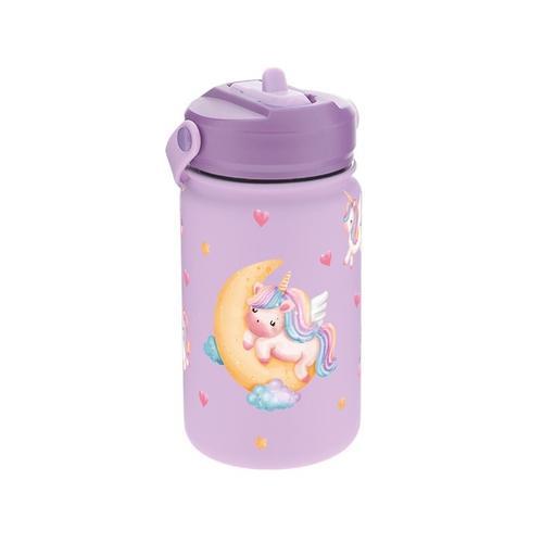 Botella acero 330ML TAPÓN INFANITIL - LILAC MOON UNICORN