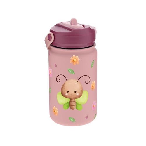 Botella acero 330ML TAPÓN INFANITIL - MAKEUP BUTTERFLY