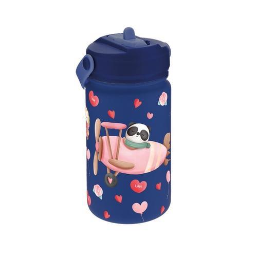 Botella acero 330ML TAPÓN INFANITIL - DARK BLUE PLACE LOVELY TRAVELLERS