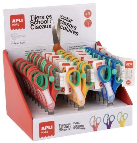 Tijera escolar AMBIDIESTRAS punta redonda