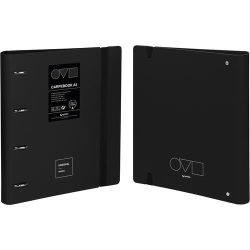 Carpebook 4D35 A4 Unequal Minimal negro