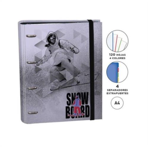 Carpeta 4A 35 mm A4 + Recambio 120 Hj Senfort Riders Snowboard