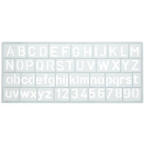 Plantilla Letras y Números 10mm Westcott