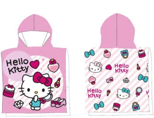 Poncho playa Hello Kitty microfibra 