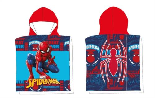 Poncho playa Spiderman microfibra 