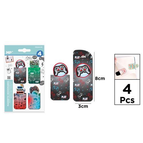 Set de 4 marcapáginas imantados