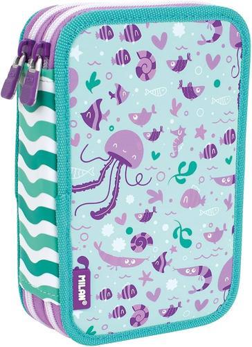 Plumier 2 pisos con contenido serie especial Sea