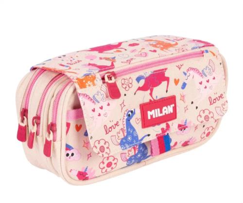 Estuche portatodo 4 cremalleras serie especial Flowicorn