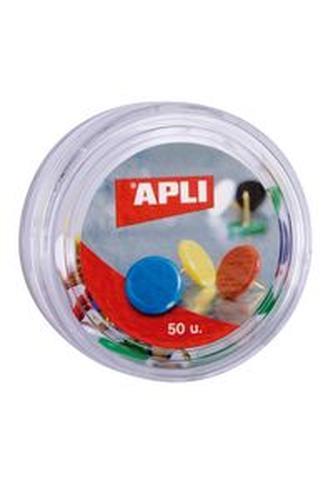 Caja 50 chinchetas en colores surtidos