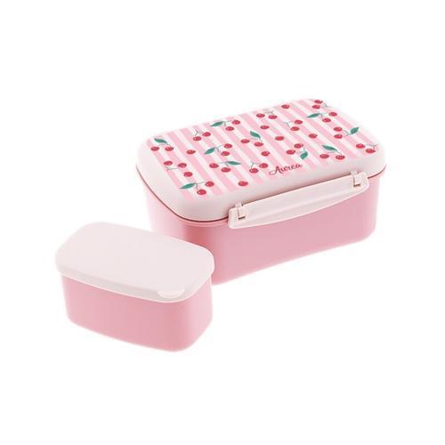 Tupper hermético con placa refrigerante y cajita - JUICY SUMMER CEREZA